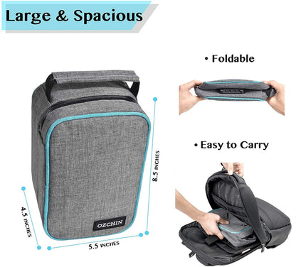 OZCHIN Smell Proof Bag with Combination Lock File Organizer Case Container Medicine Odorless Storage Lock Box Great Gift for Friend