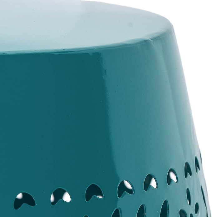 Christopher Knight Home Ruby Outdoor 12" Iron Side Table, Teal