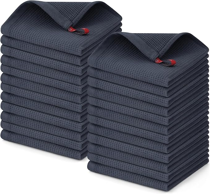 Homaxy 100% Cotton Waffle Weave Dish Cloths