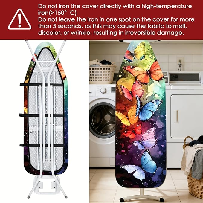 Nuxovilar Ironing Board Cover Needle Cotton 15x54 Inches | Ironing Board Cover