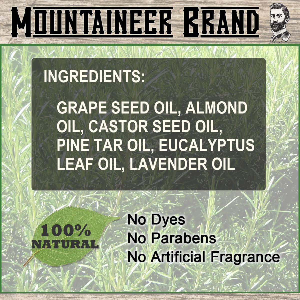 Mountaineer Brand Natural Beard Oil with Lime & Sage Scent | Made in West Virgina | Hydrates, Moisturises, Softens & Conditions for Beard Growth | Treats Dry Itchy Beards for Men | 2oz