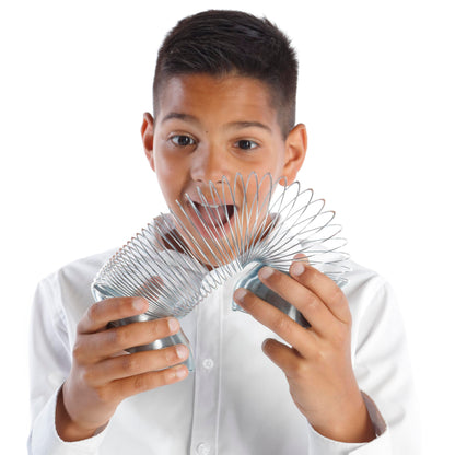 WOW! STUFF Super-Size Metal Spring Toy – Giant Stretchy Slinky for Kids and Adults – Classic Sensory STEM Toy, Performs Tricks, Walks Downstairs, Robust and Durable, Fun for All Ages 5+