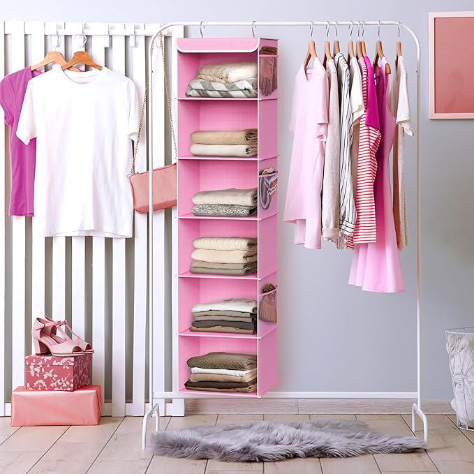 Simple Houseware 6 Shelf Hanging Closet Organizer
