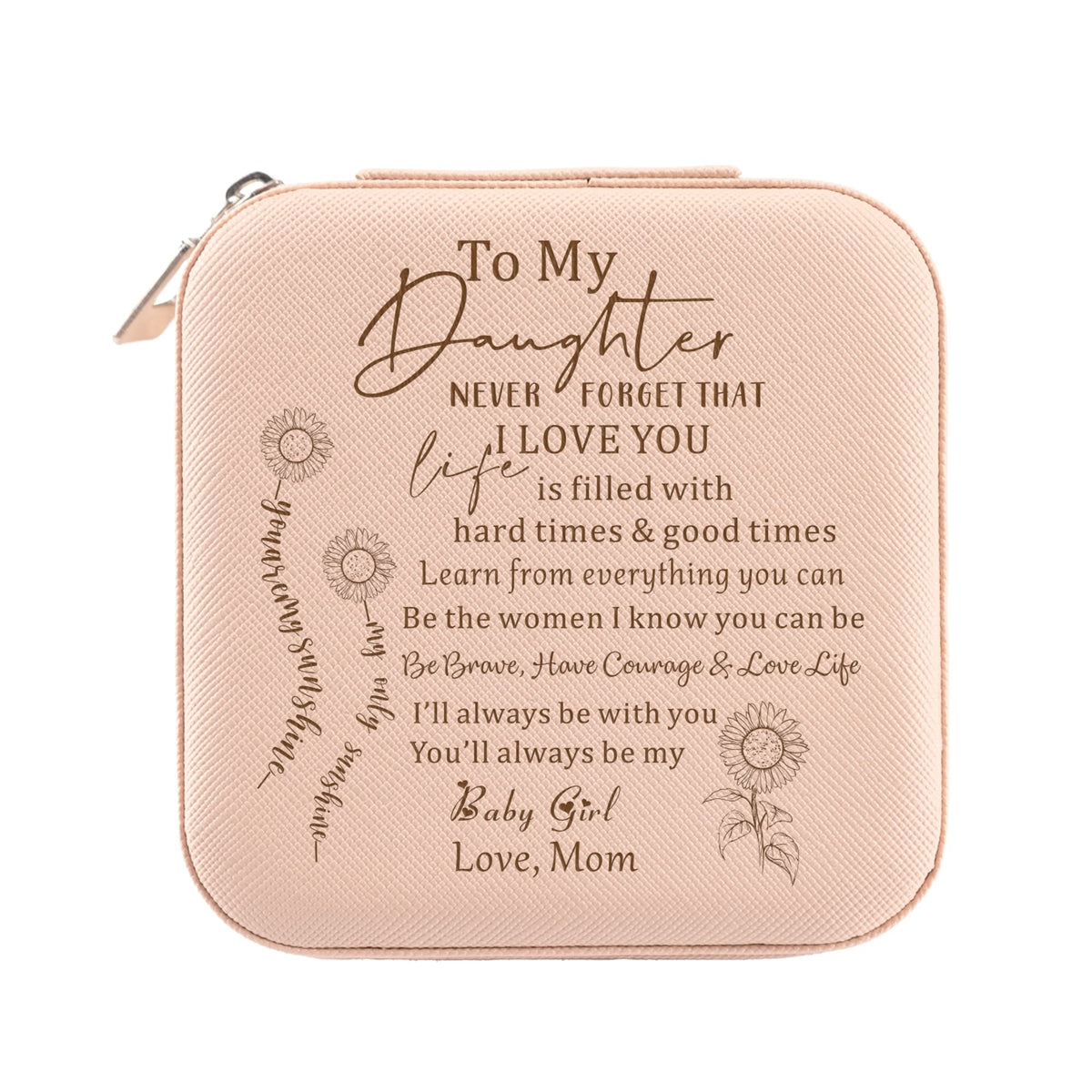 Gtizry Daughter Gift from Mom, to My Daughter Jewelry Box Organizer, Gift for Daughter Birthday, Teen Girls Gift Ideas for Birthday Graduation Christmas Wedding, Daughter Bridal Shower Gift