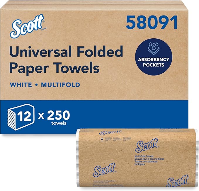 Scott Professional Universal Multifold Paper Towels, Absorbency Pockets