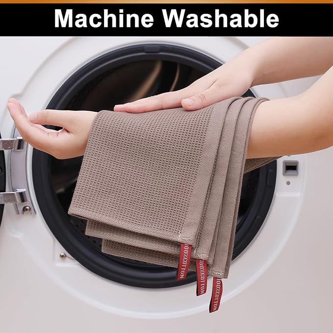 Homaxy 100% Cotton Waffle Weave Dish Cloths