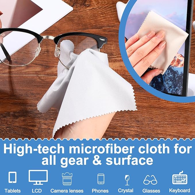 Frienda 50 Pcs Microfiber Cleaning Cloth