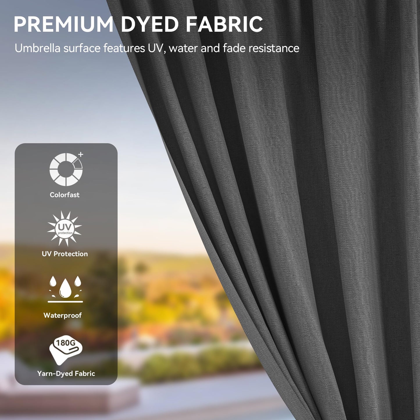 YITAHOME 10X12FT Hard Top Metal Gazebo Patios Double Roof Canopy Aluminum Frame Garden Gazebo Tent Curtains Netting for Patios Backyards Decks Lawns Gray