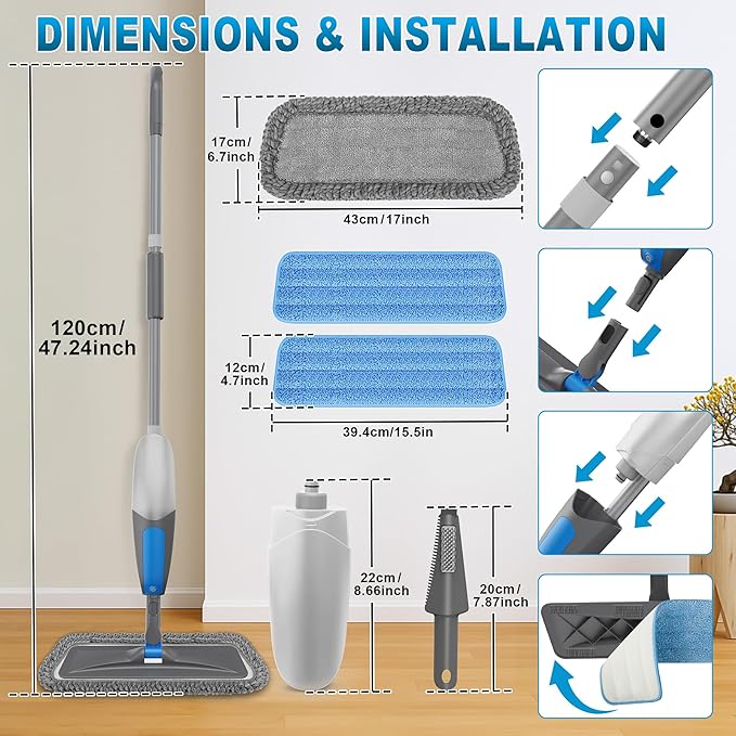 Spray Mops for Floor Cleaning