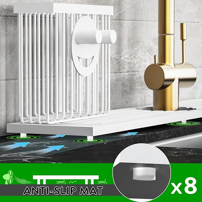 Cisily White Diatomite Faucet Mat