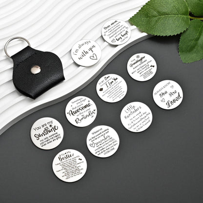CINDYHE Pocket Hug Token keychain Gifts for Men Women Him Her Dad Mom Son Daughter Brothers Sisters Teacher Boy Girl Friends (Sobriety)
