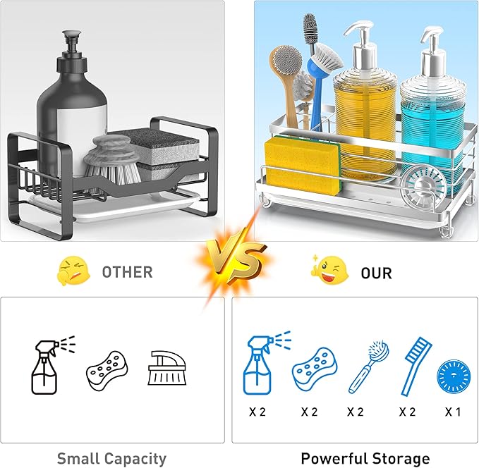 Cisily Stainless Steel Sponge Holder