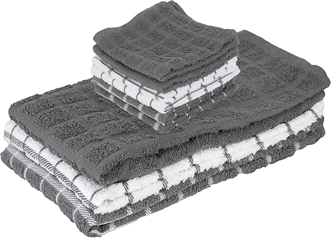 Ritz Premium 3-Pack Kitchen Towel & 6-Pack Dish Cloth Set