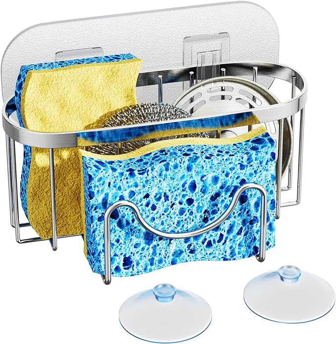 HapiRm Multifunctional Adhesive Kitchen Sink Organizer