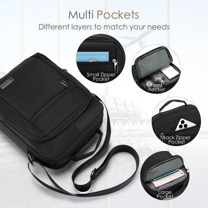SPAHER Men Handbags Shoulder Bags Messenger Business Bag Crossbody Satchel Sling Waterproof Travel Bag Daily Man Bag Gift with Adjustable Shoulder Strap for Ipad