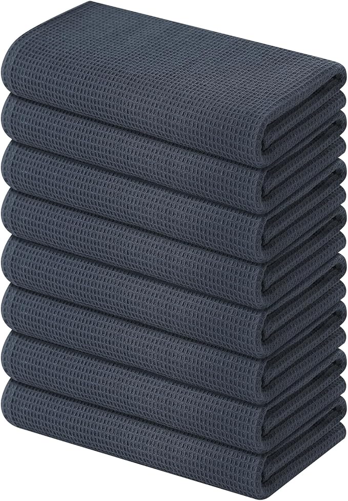 Homaxy 100% Cotton Waffle Weave Kitchen Towels