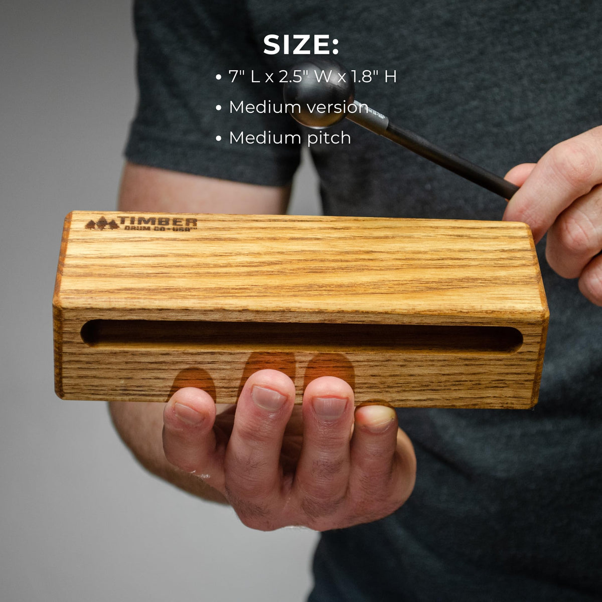 Timber Drum Co. Wood Block Instrument — MADE IN U.S.A. Percussion