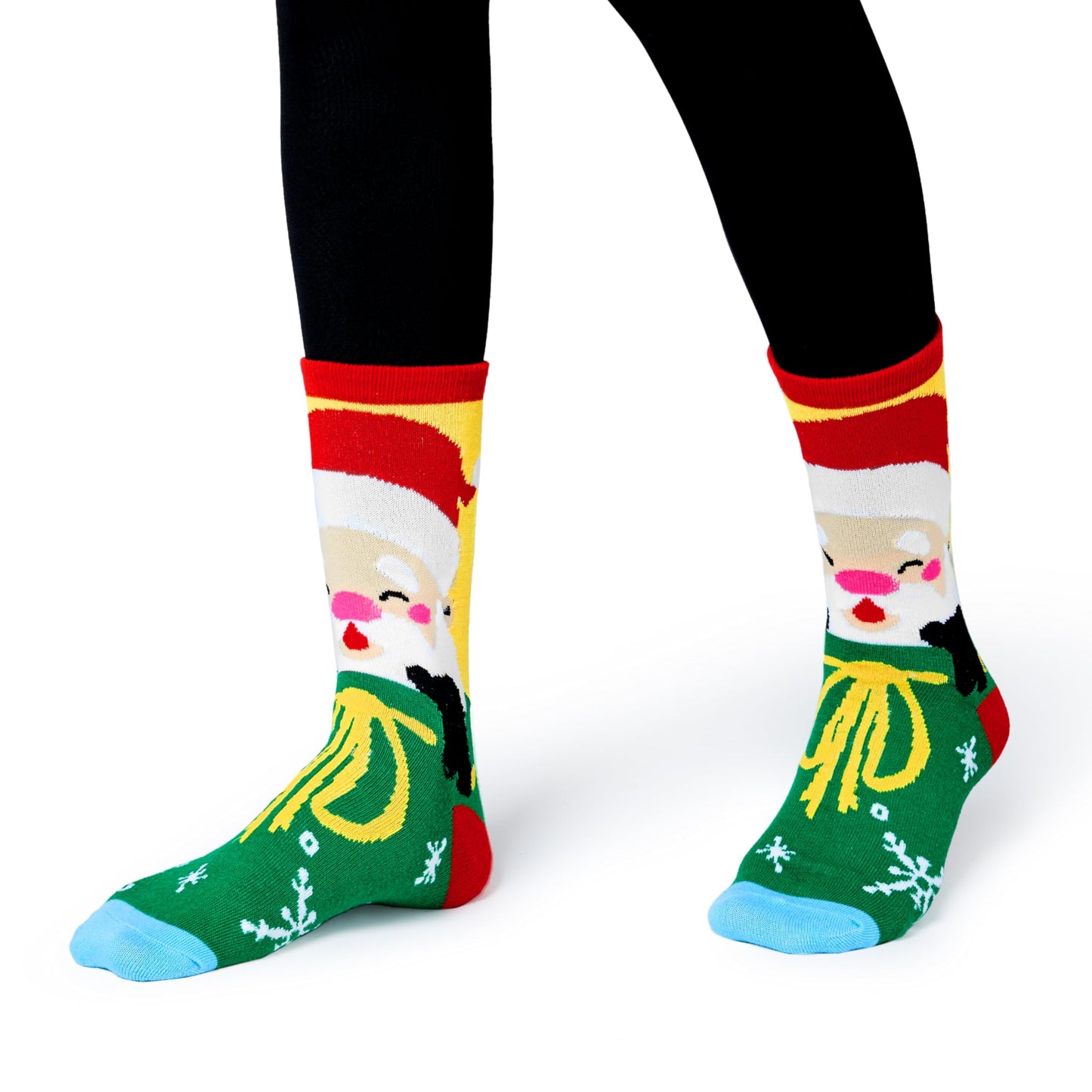 Giggling Getup 6 PCS Winter Christmas Socks for Women Men, Warm Soft Novelty Crew Socks for Women Holiday, Birthday Gift, Christmas Party Gifts for Xmas