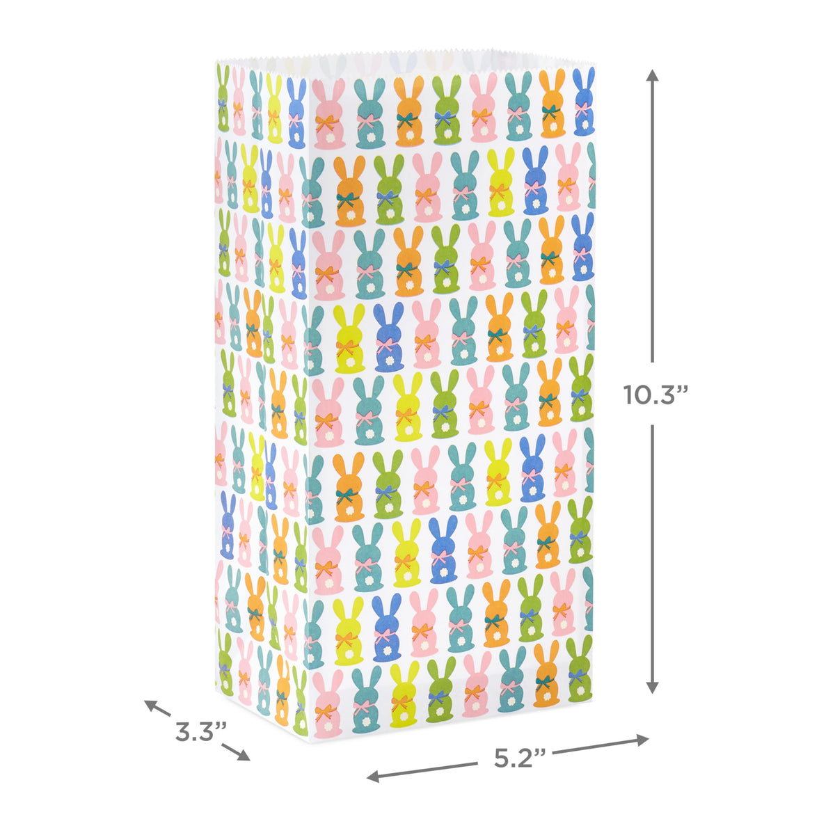 Hallmark Easter Bunny Party Favor and Wrapped Treat Bags (30 Ct. with 60 Stickers) for Easter Baskets, Kids, Sunday School