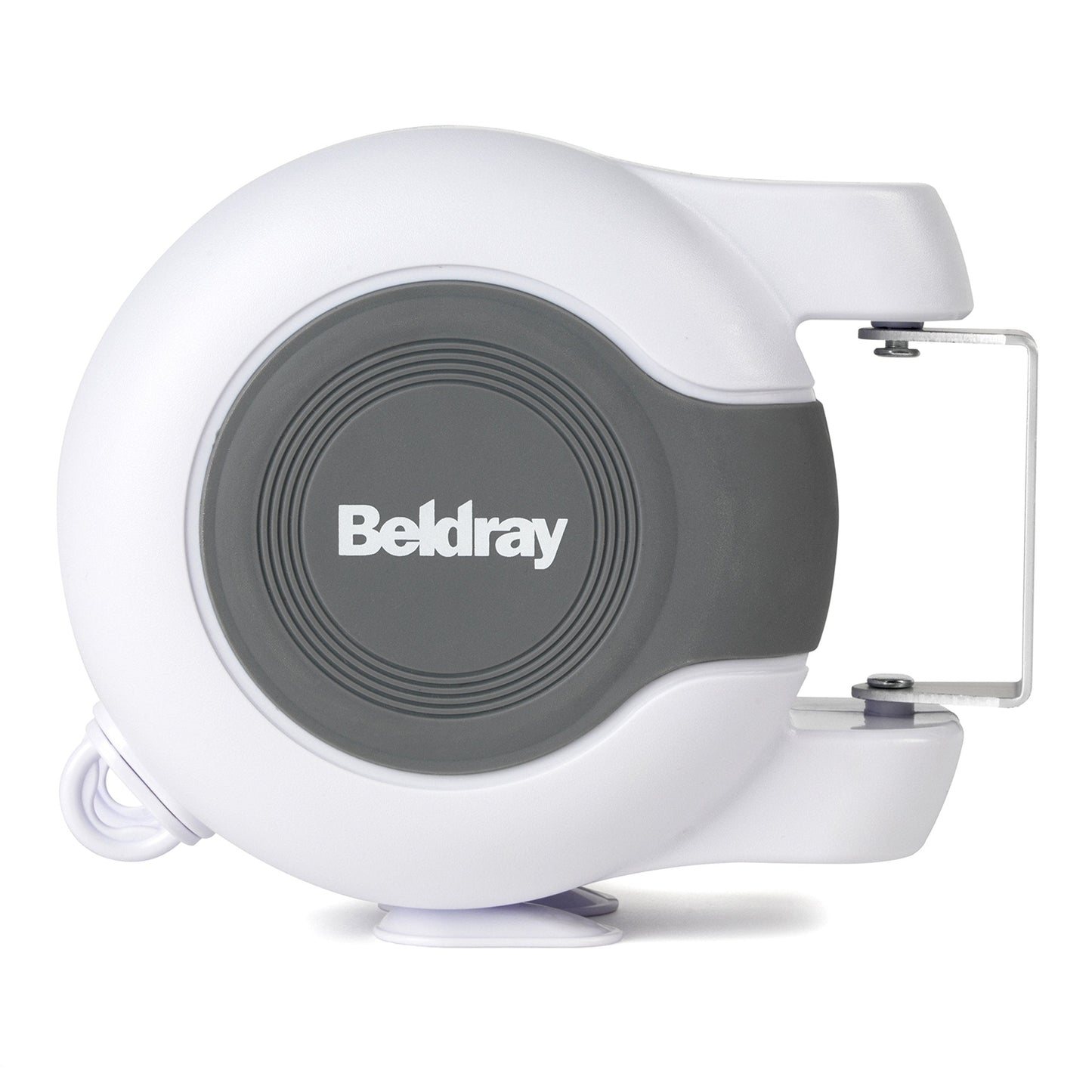 Beldray LA027016 Retractable Washing Lines - 2 x 13m Double Reel Clothesline, Extendable, Outdoor & Indoor Use, Naturally Dry Laundry, Wall Mounted Airer, Pivoting Wall Bracket & Fittings Included