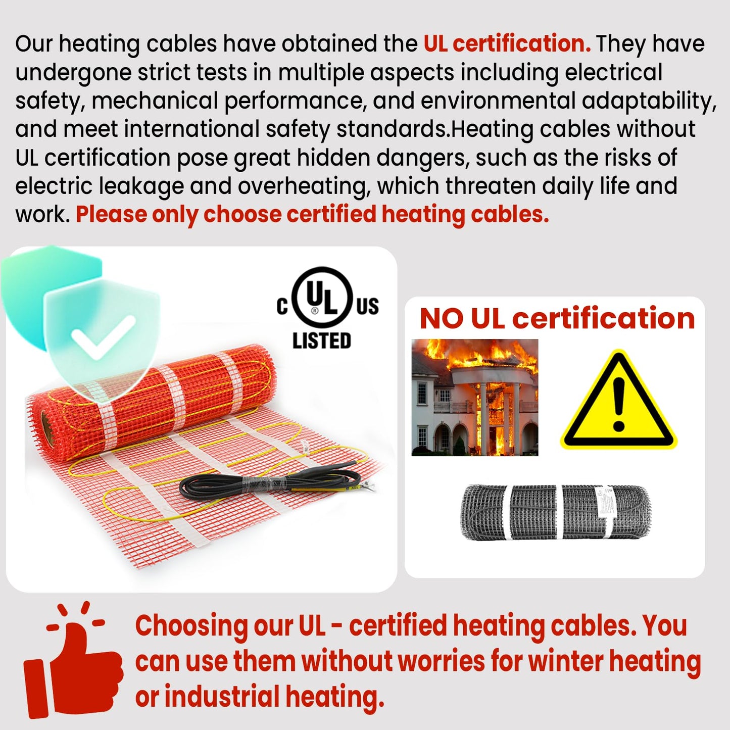 35 sqft HEATIT Warmmat Electric Radiant Self-adhesive Floor Heat Heating System & ET-7A Thermostat & Alarm Monitor