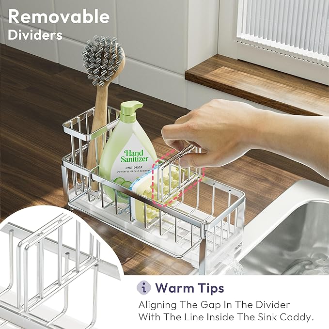 SWTYMIKI Sponge Holder for Kitchen Sink