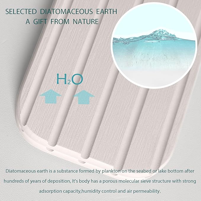 17inch x 4inch Kitchen Sink Faucet Mat, Water Absorbing Stone Faucet Splash