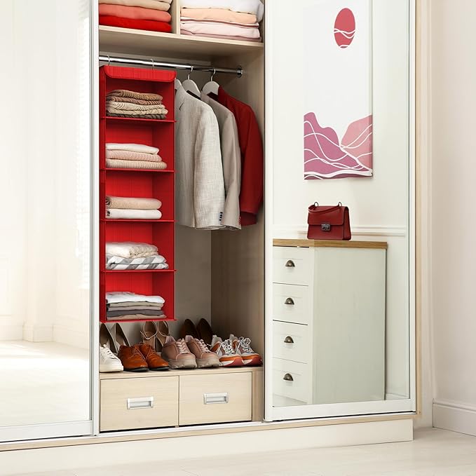 Simple Houseware 5 Shelf Hanging Closet Organizer