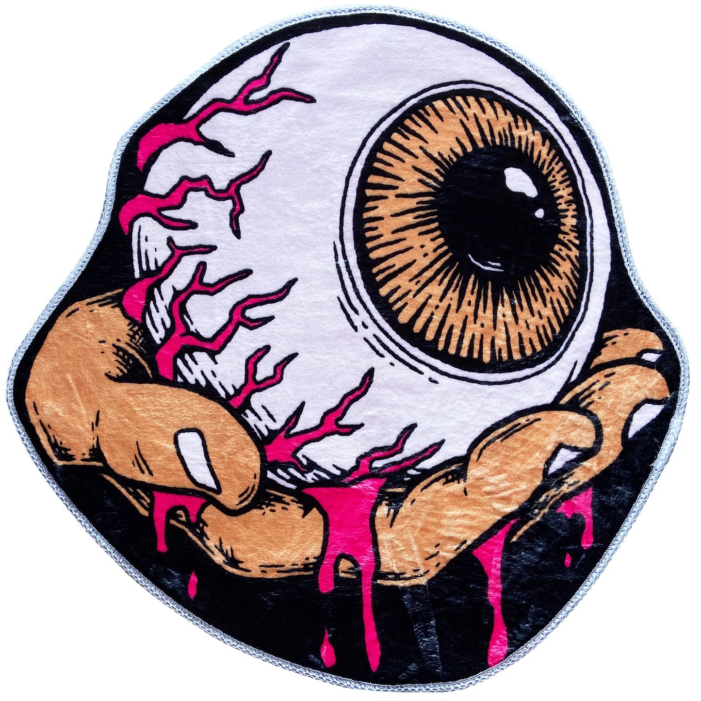 LVILPDHH ScaryOne Eye Halloween Soft and Absorbent Microfiber Bath Rugs，Machine Wash Dry，Indoor Doormat Front Door Mat Non Slip，Bed Rug 31x31 Inch