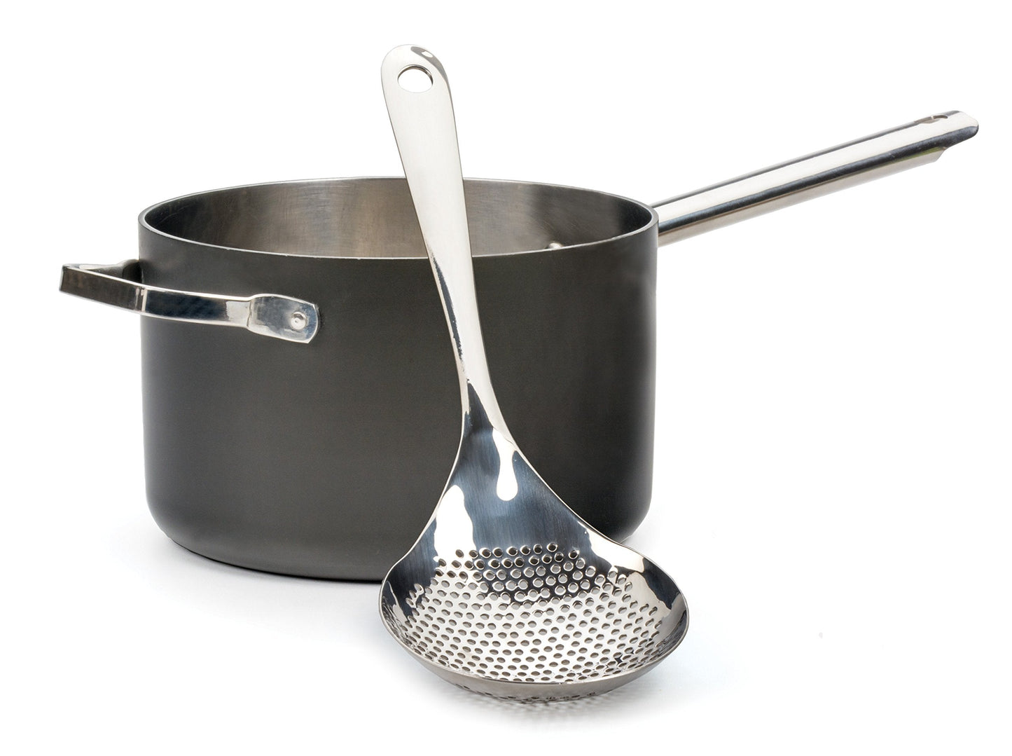 RSVP International Endurance Kitchen Collection Pierced Straining Tools, Spoon, 18/8 Stainless Steel