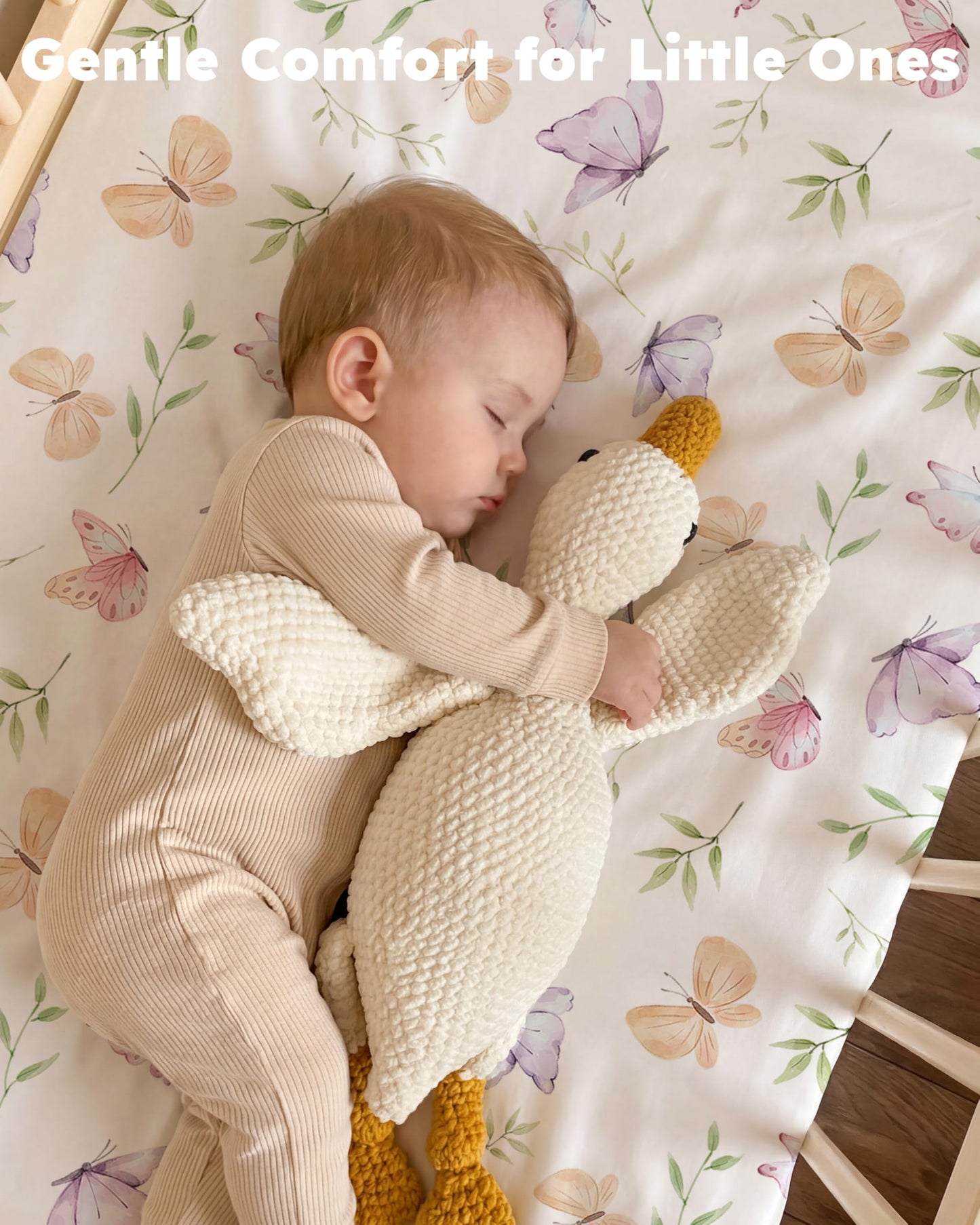 Nyessmee Baby Crib Sheets Girl, Fitted Crib Sheets 52" x 28", Soft Breathable Microfiber Sheets for Standard Crib and Toddler Mattress, 2-Pack Pink Butterfly