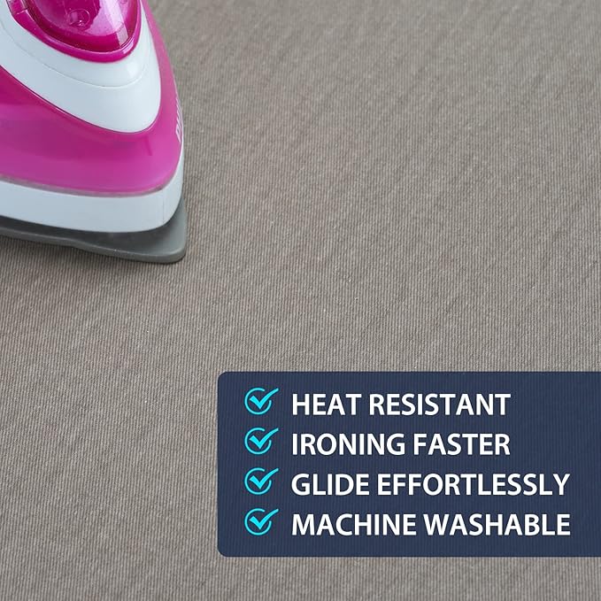 Seiritex Ironing Board Cover 12 x 32 inch, Fits Table Top Ironing Board Heat