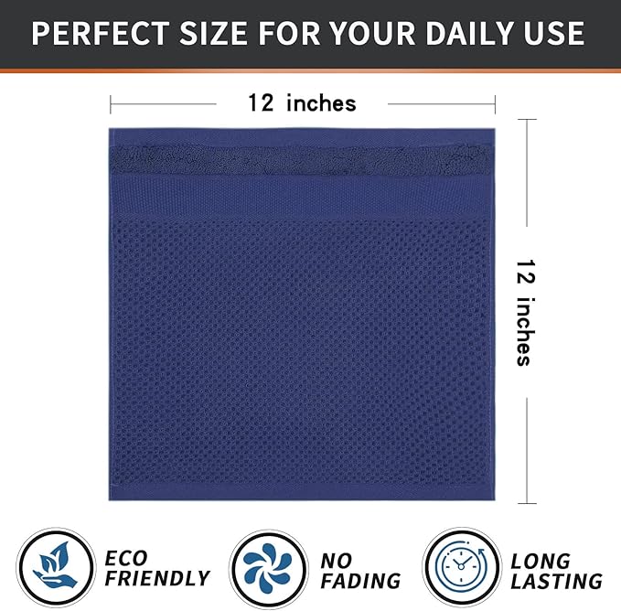 Homaxy 100% Cotton Dish Cloths, 8 Pack