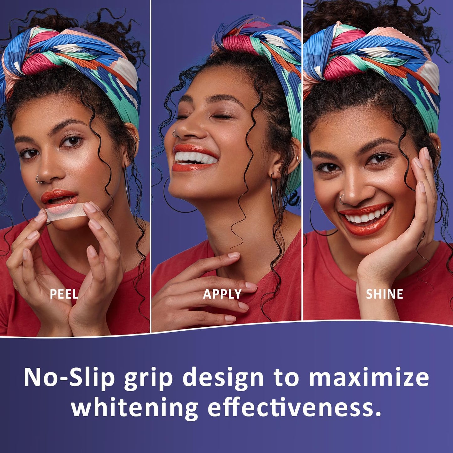 MySmile Teeth Whitening Strips 14 Treatments, Non-Sensitive Formula, Non-Slip 28 Whitening Strips for Sensitive Teeth, Fast Whitening, Safe Whitener for Smokers, Coffee Drinkers, Yellow Stains