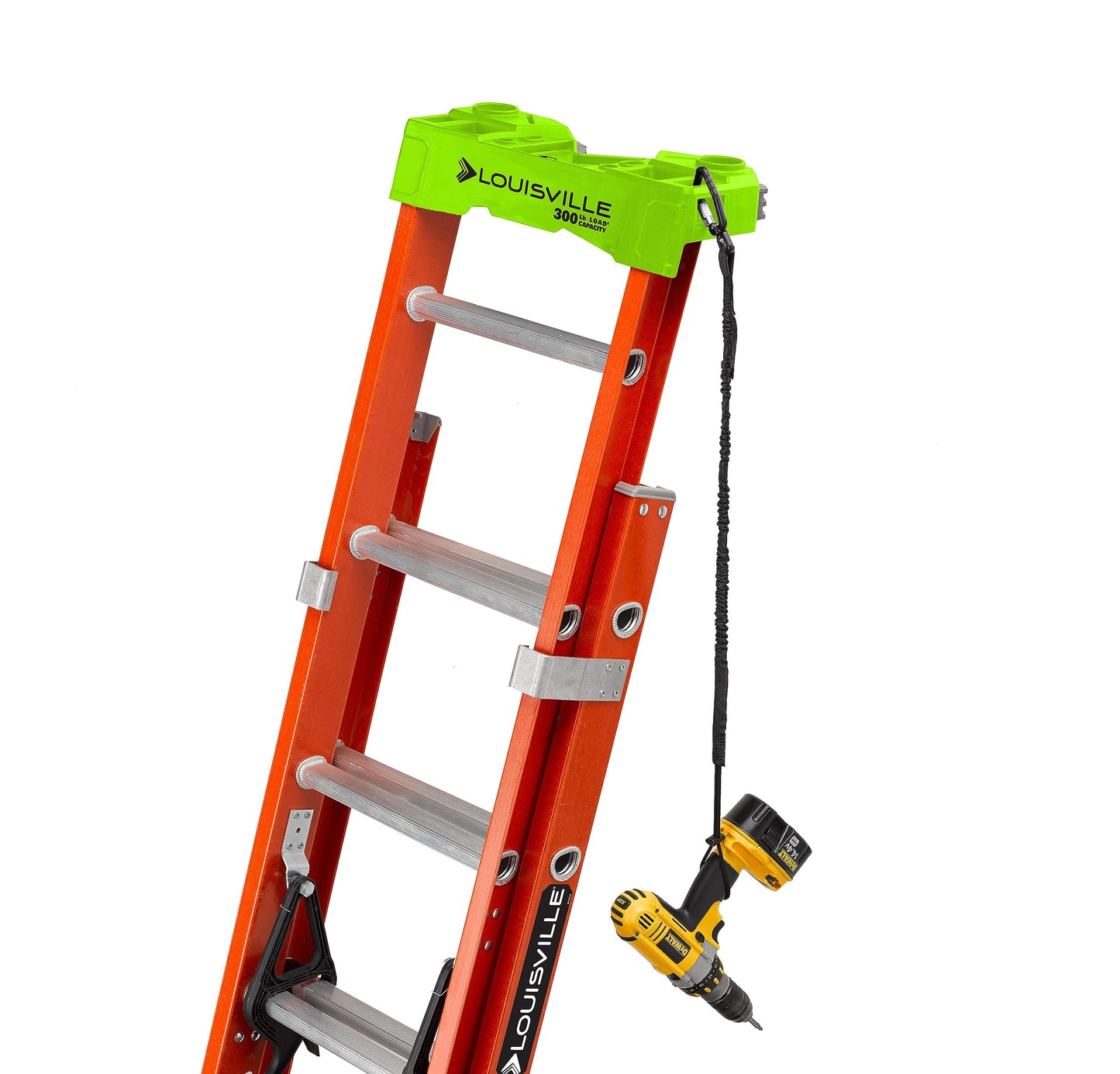 Louisville Ladder 20-foot Fiberglass Extension Ladder, 300-Pound Load Capacity, Type IA, L-3022-28PT
