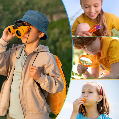 YOPINSAND Kids Explorer Kit & Bug Catcher Kit, Camping Gear for Kids, Outdoor Exploration Set with Backpack & Binoculars, Ideal Outdoor Adventure Toys for Boys Girls 3-12