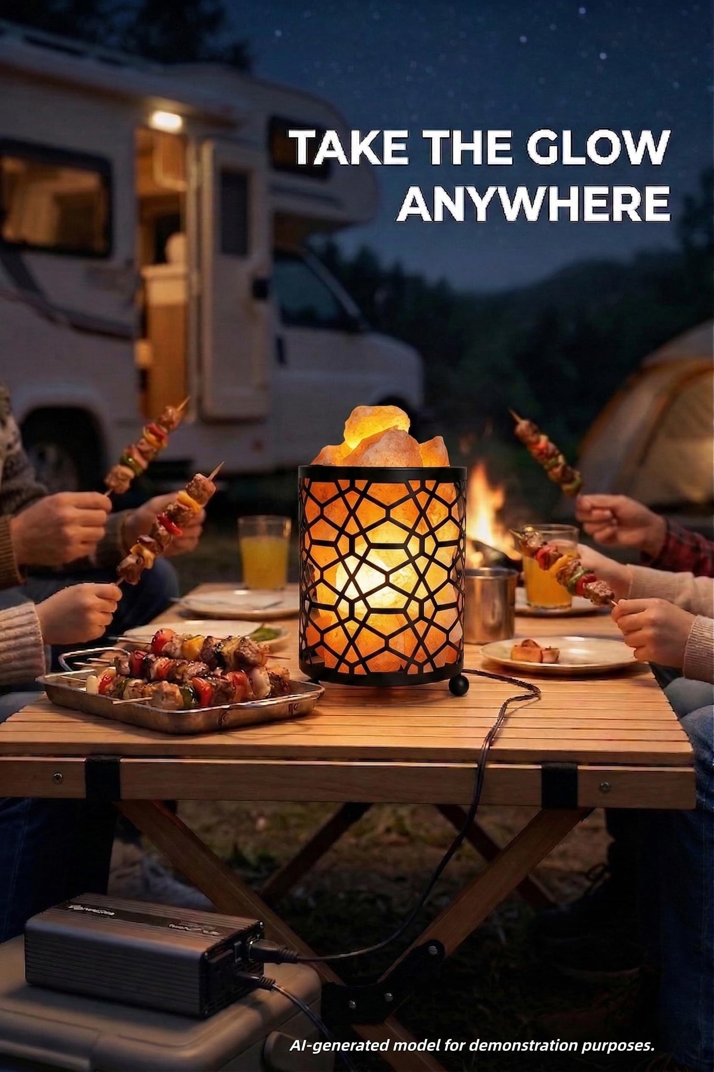 Himalayan Decorative Salt Basket Lamp with Salt Chunks, Natural Pink Salt Rock Lamp, Metal Basket Accent Light with Warm Amber Illumination, Ideal for Home, Offices, Gift (UL & FCC Certified)