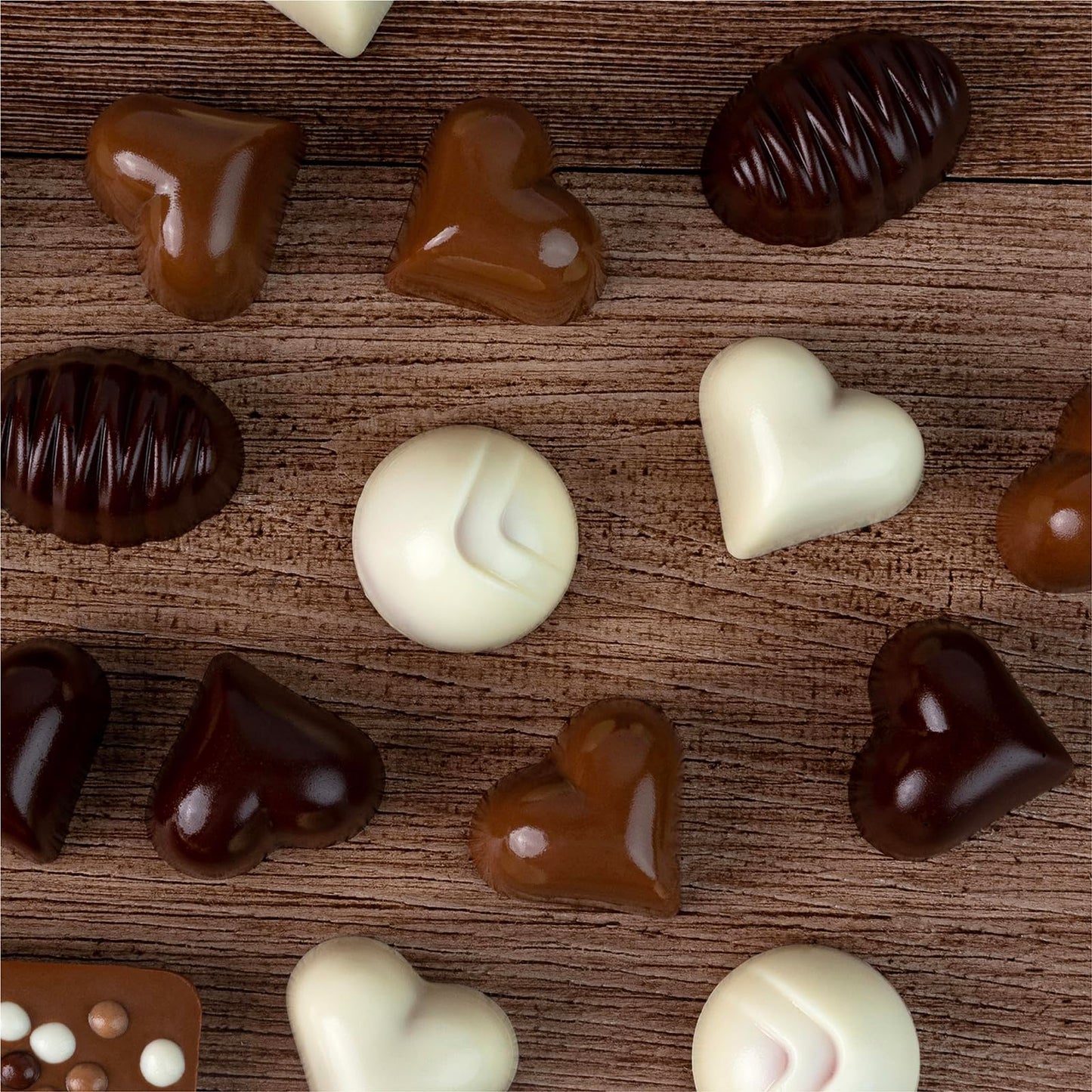 Valentines Chocolate Candy, Valentines Day Assorted Gourmet Belgian Heart Chocolate Truffles, Gifts for Him and Her in Elegant Red Heart Gift Box. Milk, Dark, Strawberry, 6 Flavors with 24 Treats