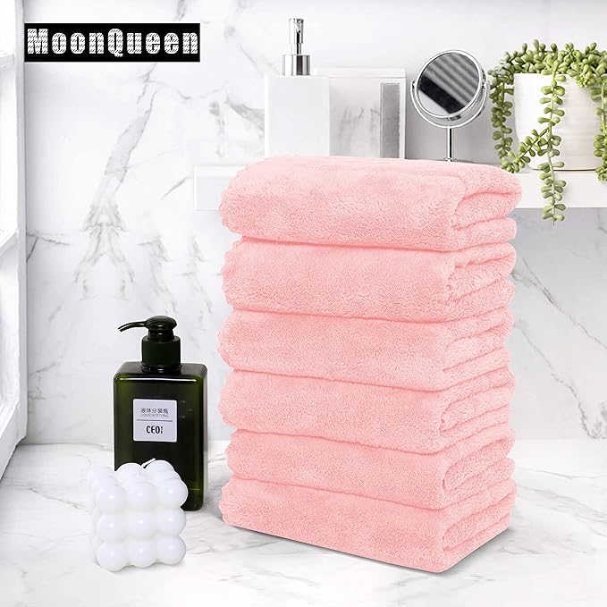 MOONQUEEN 6 Pack Premium Hand Towels