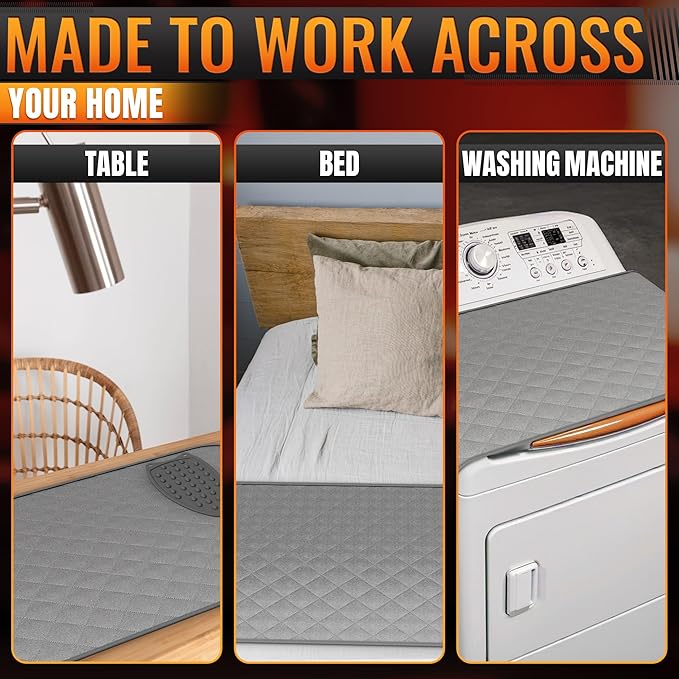 Portable Ironing Mat for Table Top – Foldable Ironing Pad for Table