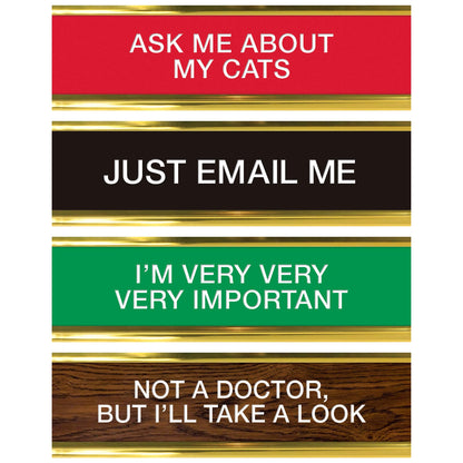 Genuine Fred Daily Desk Plaque Desktop Flip Book, assorted