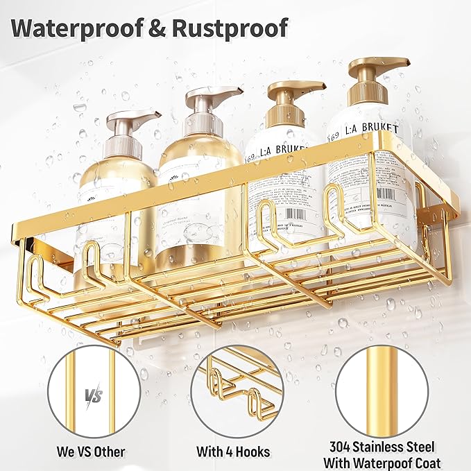 5 Pack Shower Caddy Organizer Rack Shelf