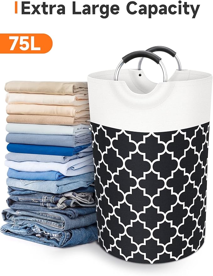 Large Laundry Basket Laundry Hamper Bag Washing Bin Clothes Bag Collapsible Tall