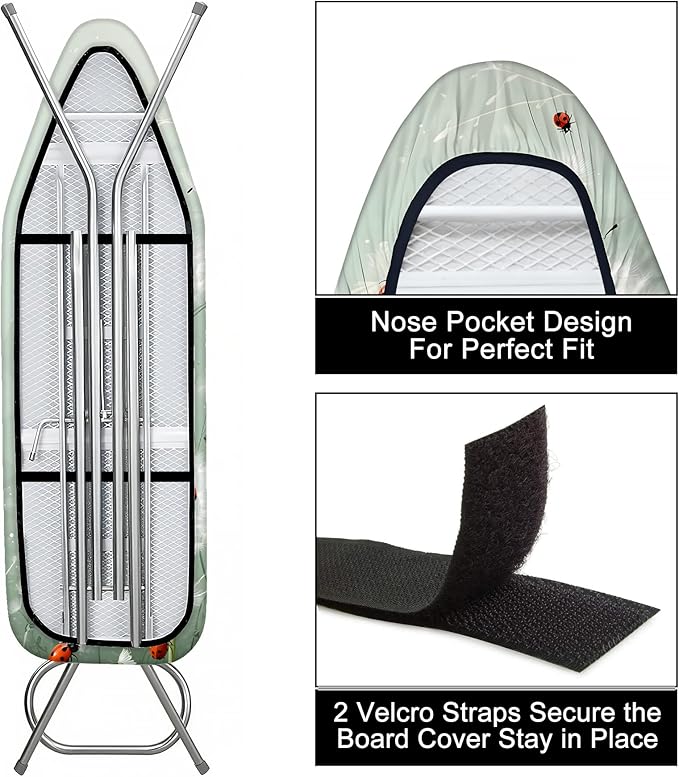 Quick Install Ironing Board Cover 17" x 55" Ironing Board Cover