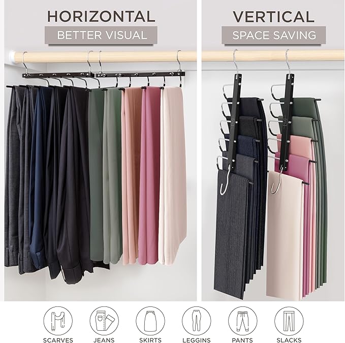 MORALVE Pants Hangers Space Saving