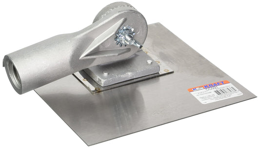 Kraft Tools CC031 8"x8" Stainless Steel Walking Seamer/Edger 1/4"R w/Threaded Handle Socket