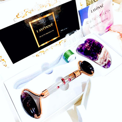 100% Authentic Jade Roller and Gua Sha Set for face I Derma Roller I Facial Tools I Real Guasha I Premium Quality I Mother's Day Gift for wife