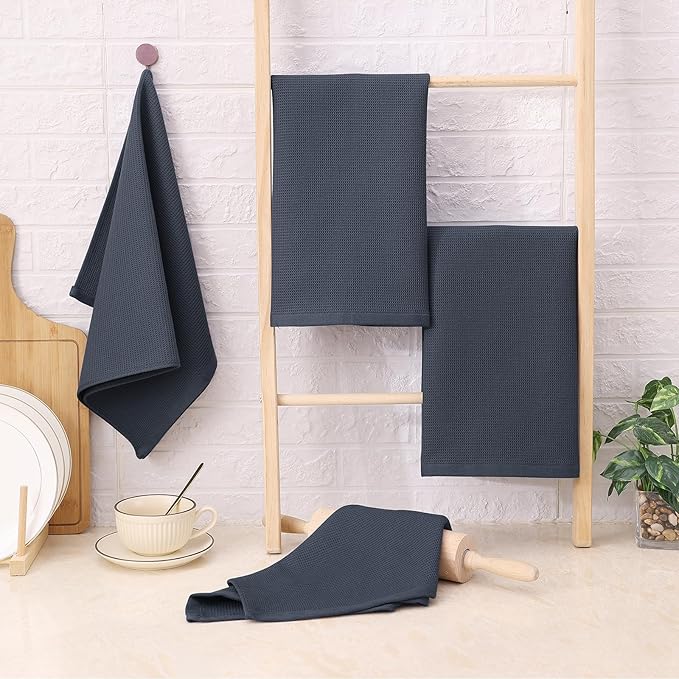 Homaxy 100% Cotton Waffle Weave Kitchen Towels