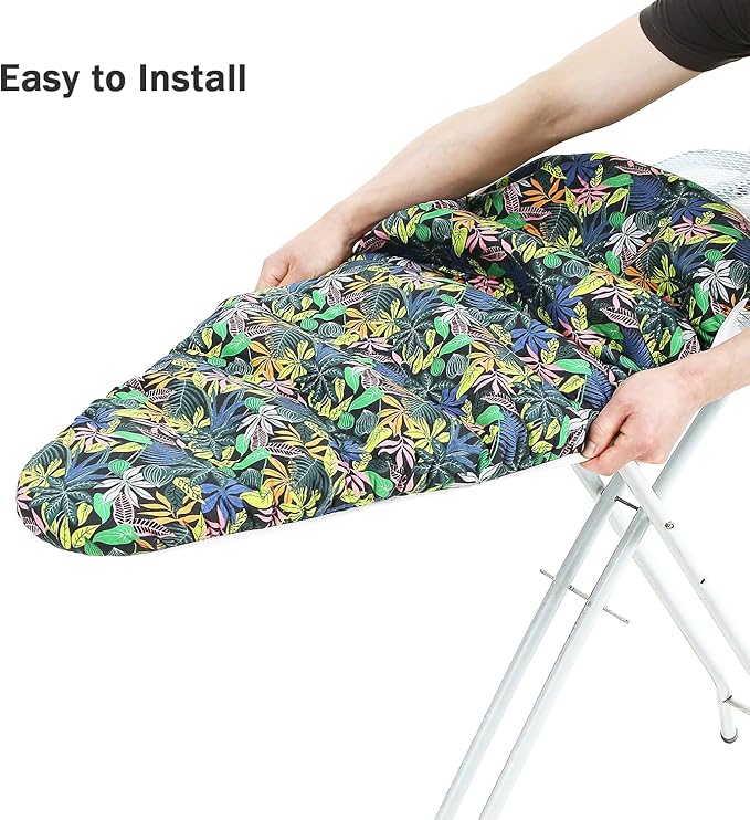 Ironing Board Cover and Pad Standard Size 15 x 54, 3 Pairs of Hook and Loop