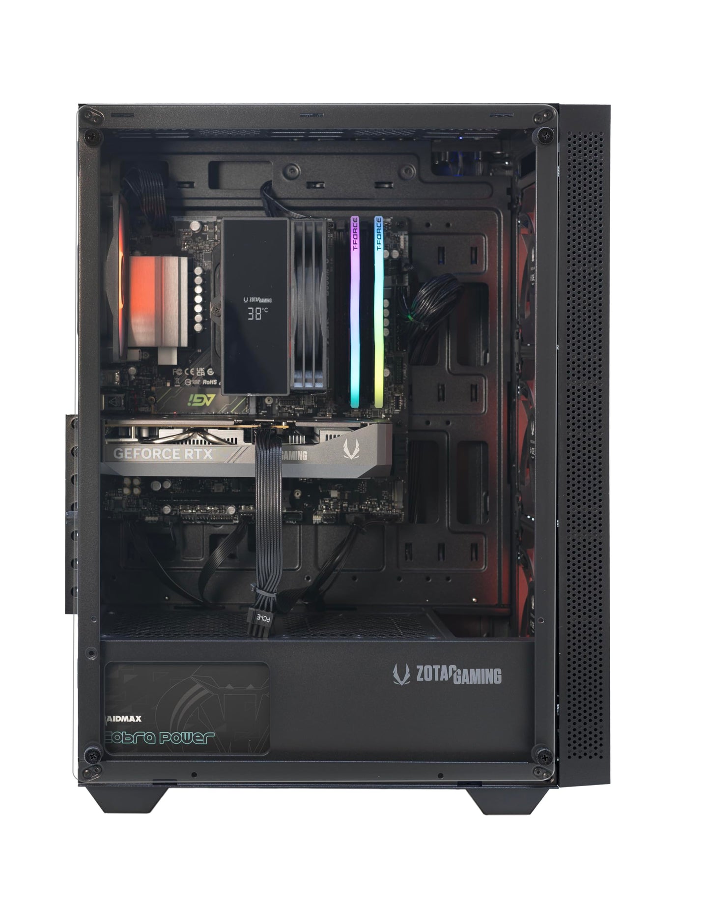 ZOTAC MEK AI-Enhanced Gaming PC Desktop Computer - NVIDIA GeForce RTX 5050, AMD Ryzen 5 5500 4.2GHz, 16GB DDR4, 1TB NVME M.2 SSD, 650W 80+ Gold PSU, WiFi 6E, Windows 11 Home